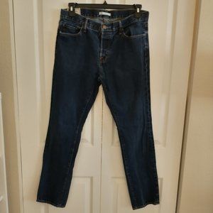 Abercrombie & Fitch Skinny Blue Jeans Button Fly 34 x 32